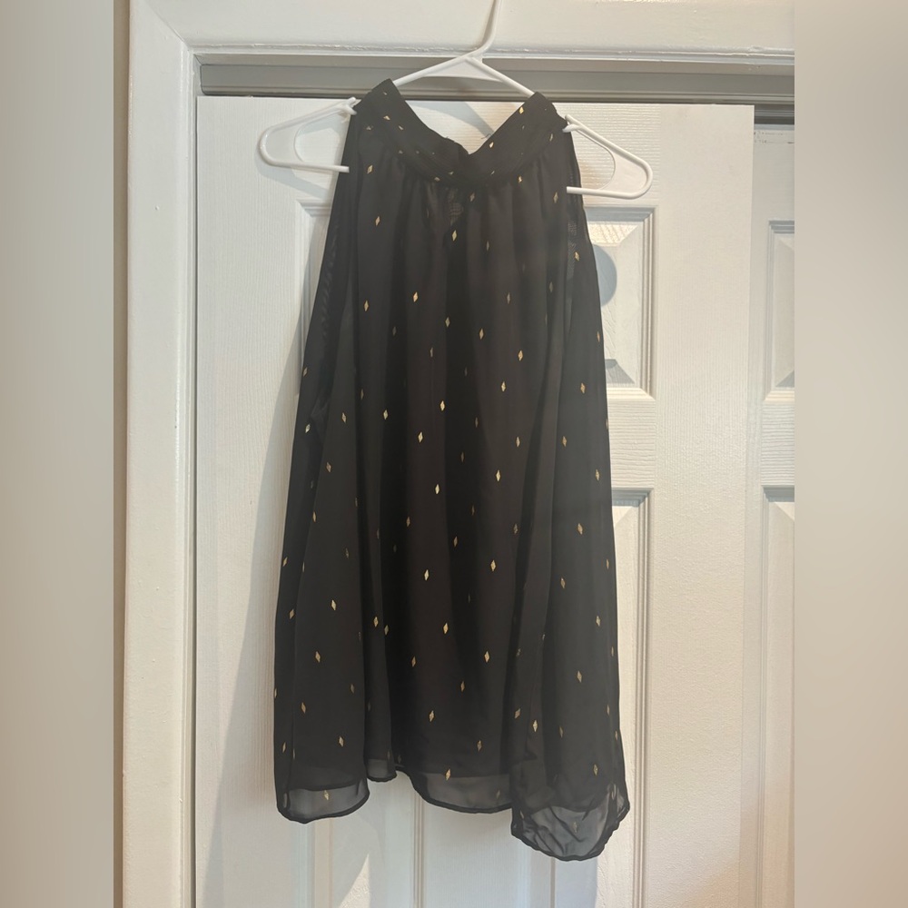 Zac & Rachel Black and White Embellished A-Line Skirt